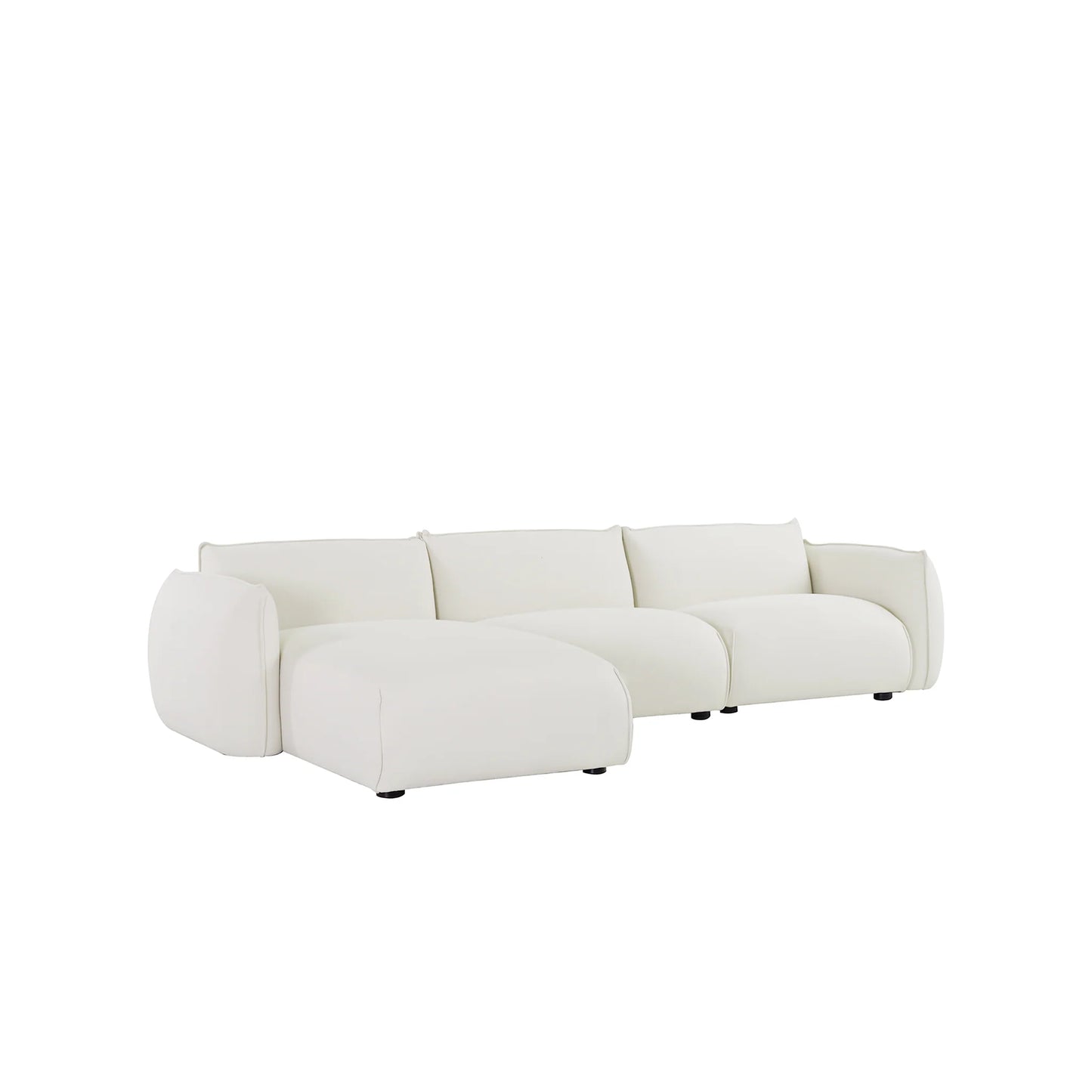 Glacier Bay 3 Seater Left Chaise Sofa - Beige