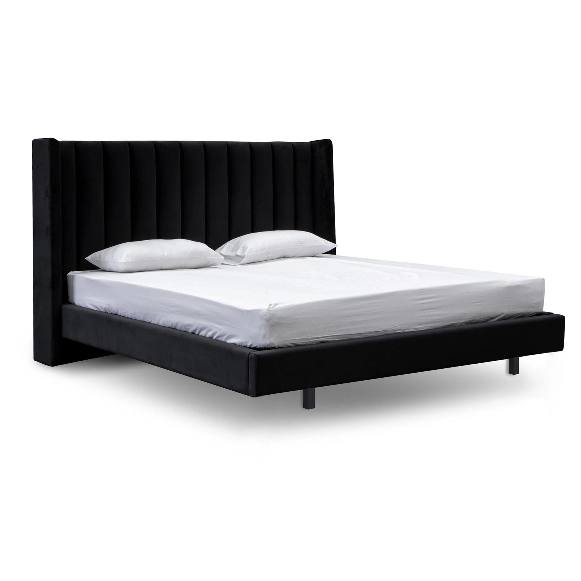 Rigel King Bed Frame - Black Velvet