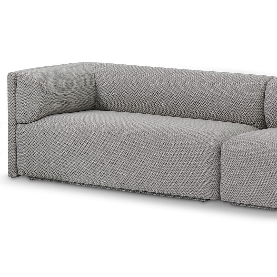 Zeus 4 Seater Fabric Sofa - Grey