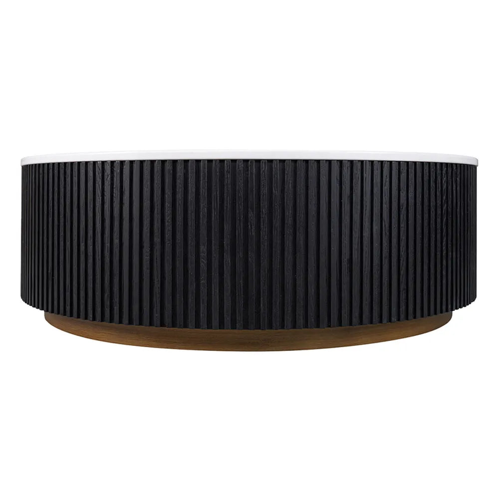 Mason Round Coffee Table - Large Black