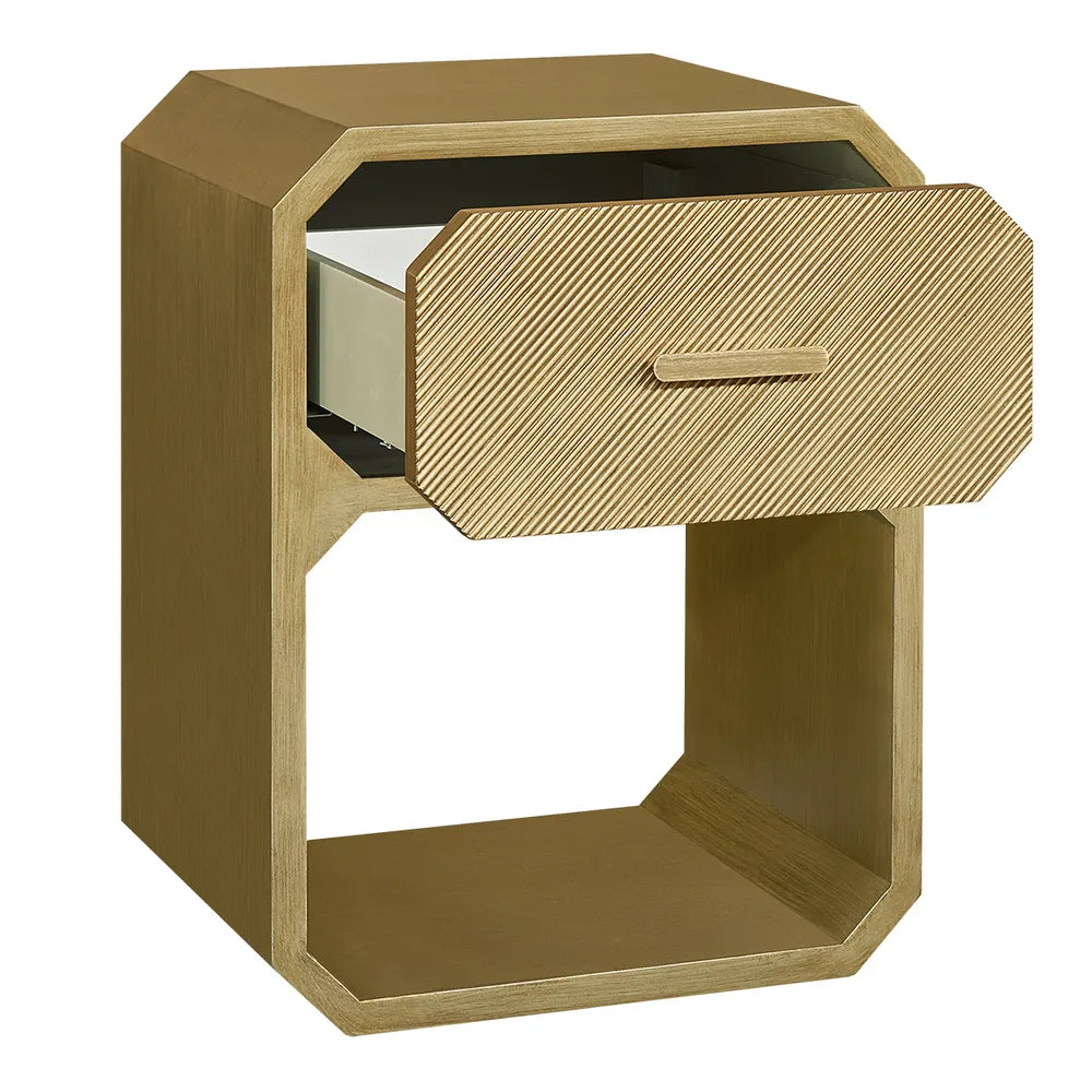Anderson Bedside Table - Small Antique Gold