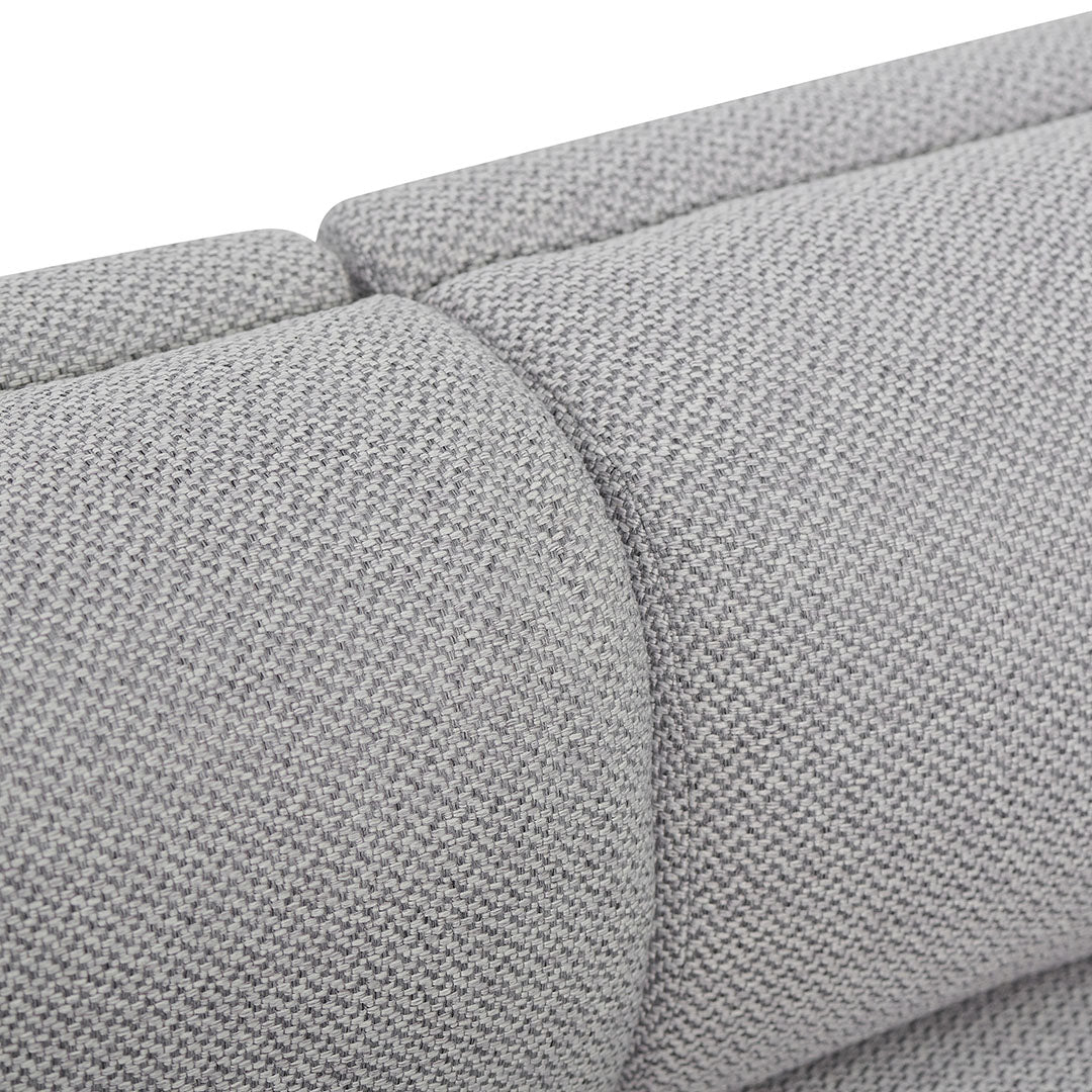 Zeus 4 Seater Fabric Sofa - Grey