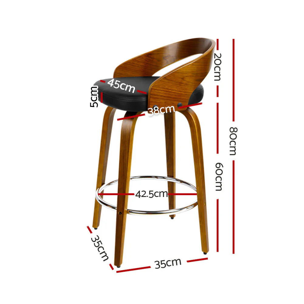 Set of 4 Houston Swivel Bar Stools