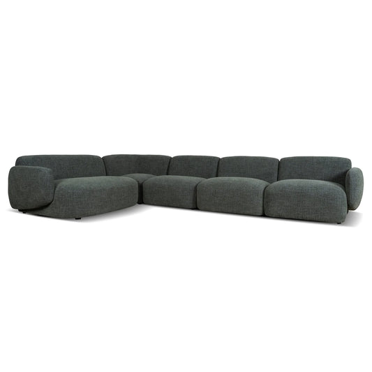 Nimbus Left Chaise Modular Sofa - Moss Green