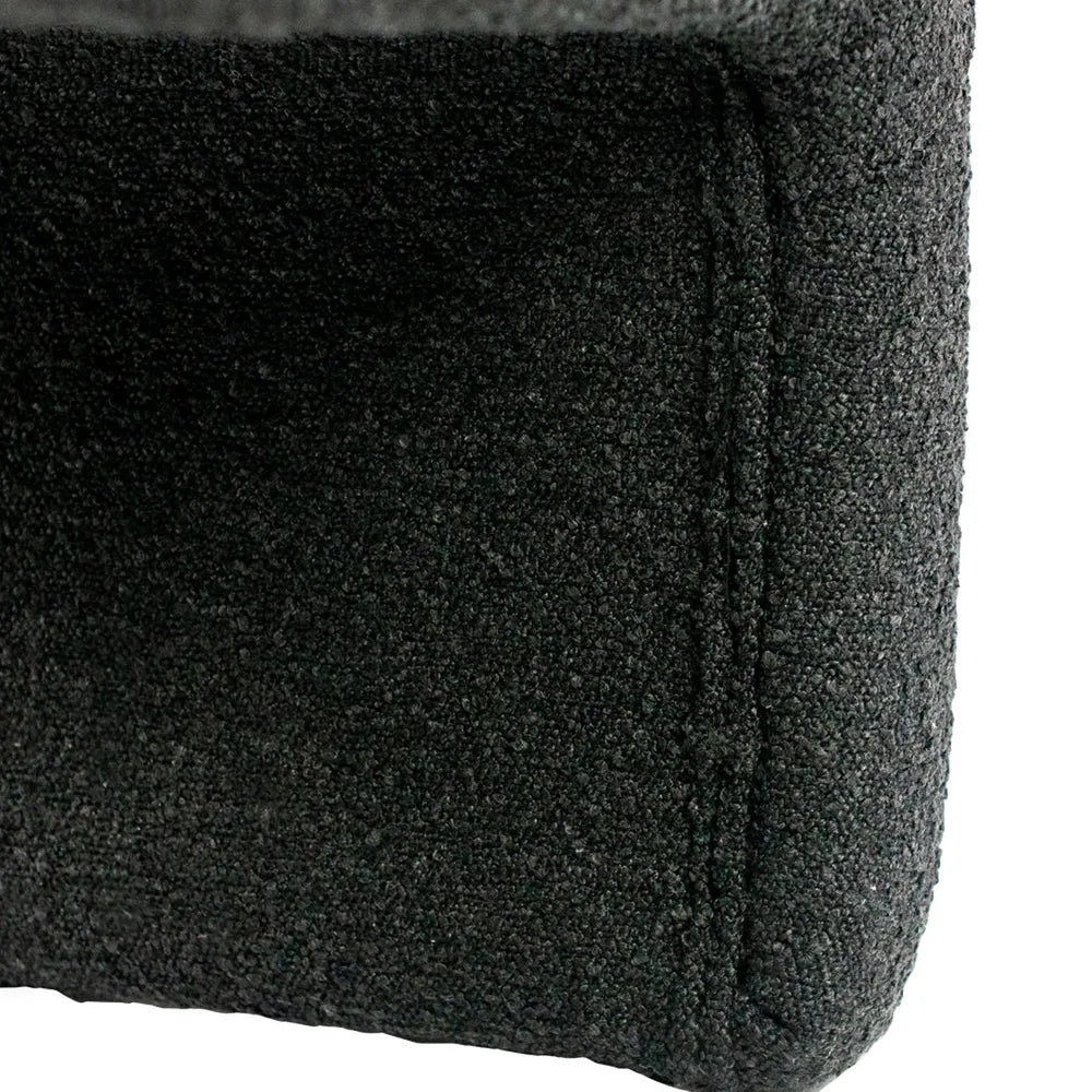 The Curve Bench Ottoman - Black Onyx