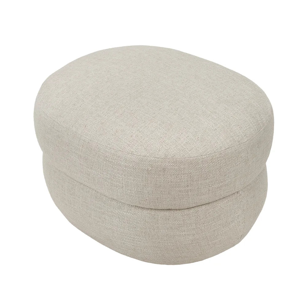 Aurora Foot Stool - Natural Linen