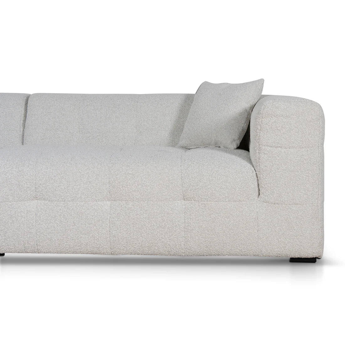 Clara 4 Seater Left Chaise Sofa - Pearl Boucle