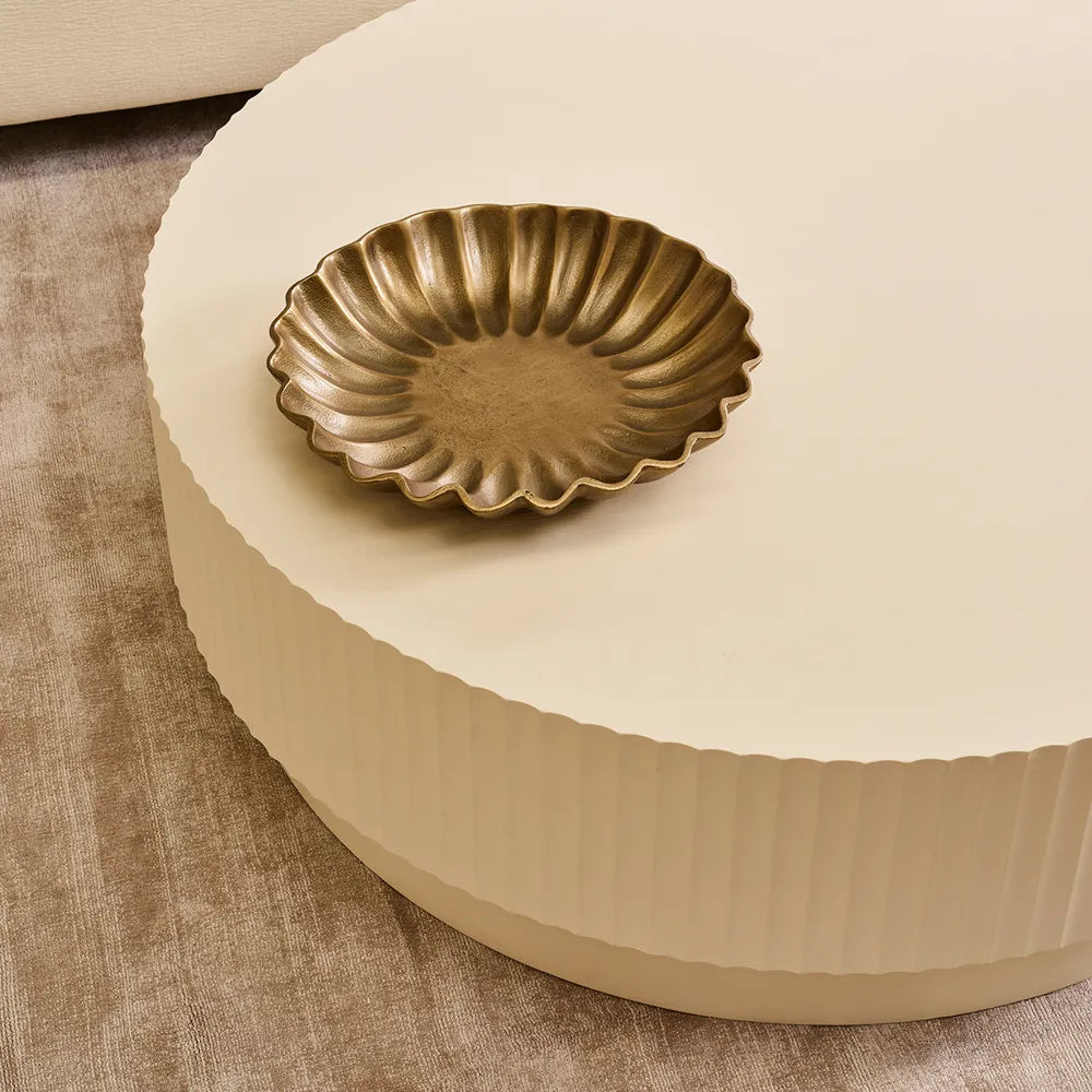 Avery Round Coffee Table - Ivory