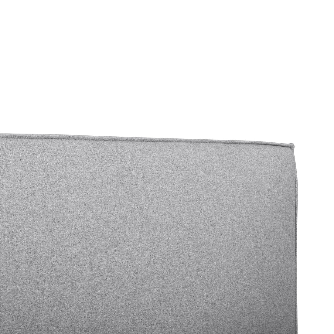 Aria King Bed Frame - Pearl Grey Fabric
