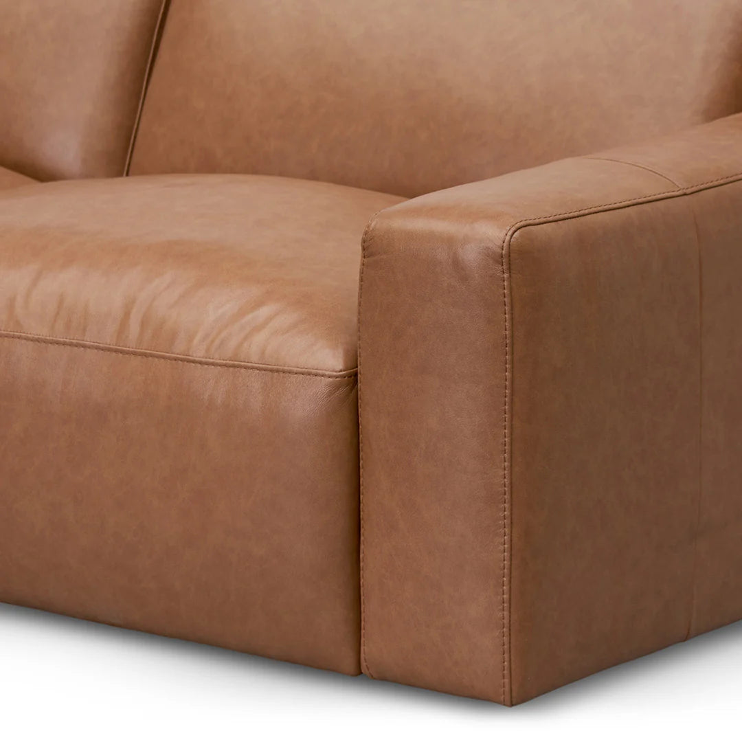 Carmelita 4 Seater Sofa - Caramel Brown