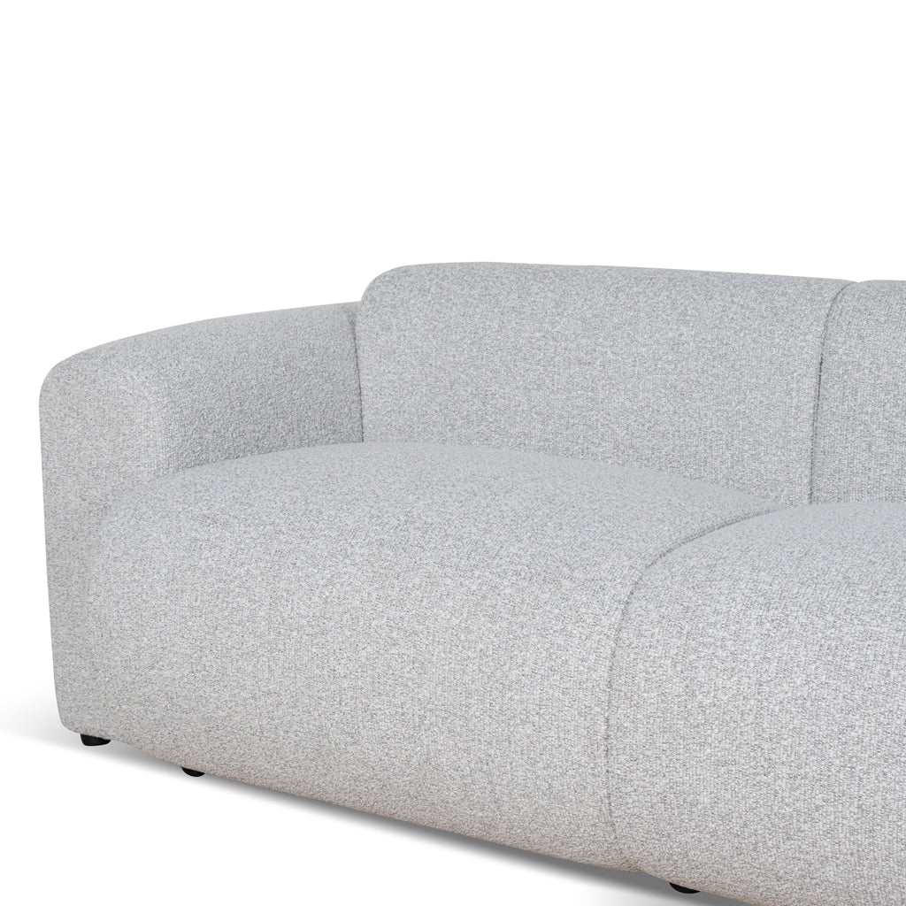Alvin 3 Seater Sofa - Silver Grey Boucle