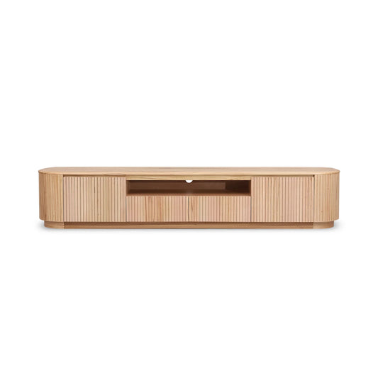 Timber Haven 2.4m TV Entertainment Unit - NZ Natural Ash