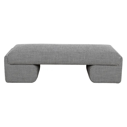 Cairo Bench Ottoman - Houndstooth