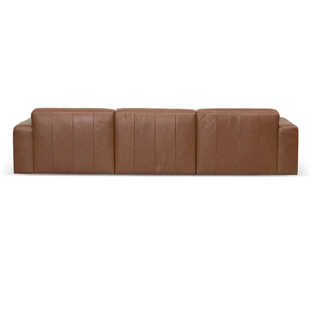 Carmelita 4 Seater Sofa - Caramel Brown