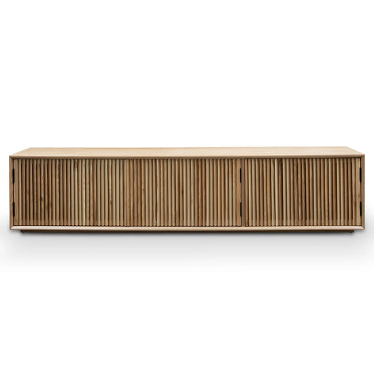Natural Ash Veneer 2m Entertainment TV Unit 