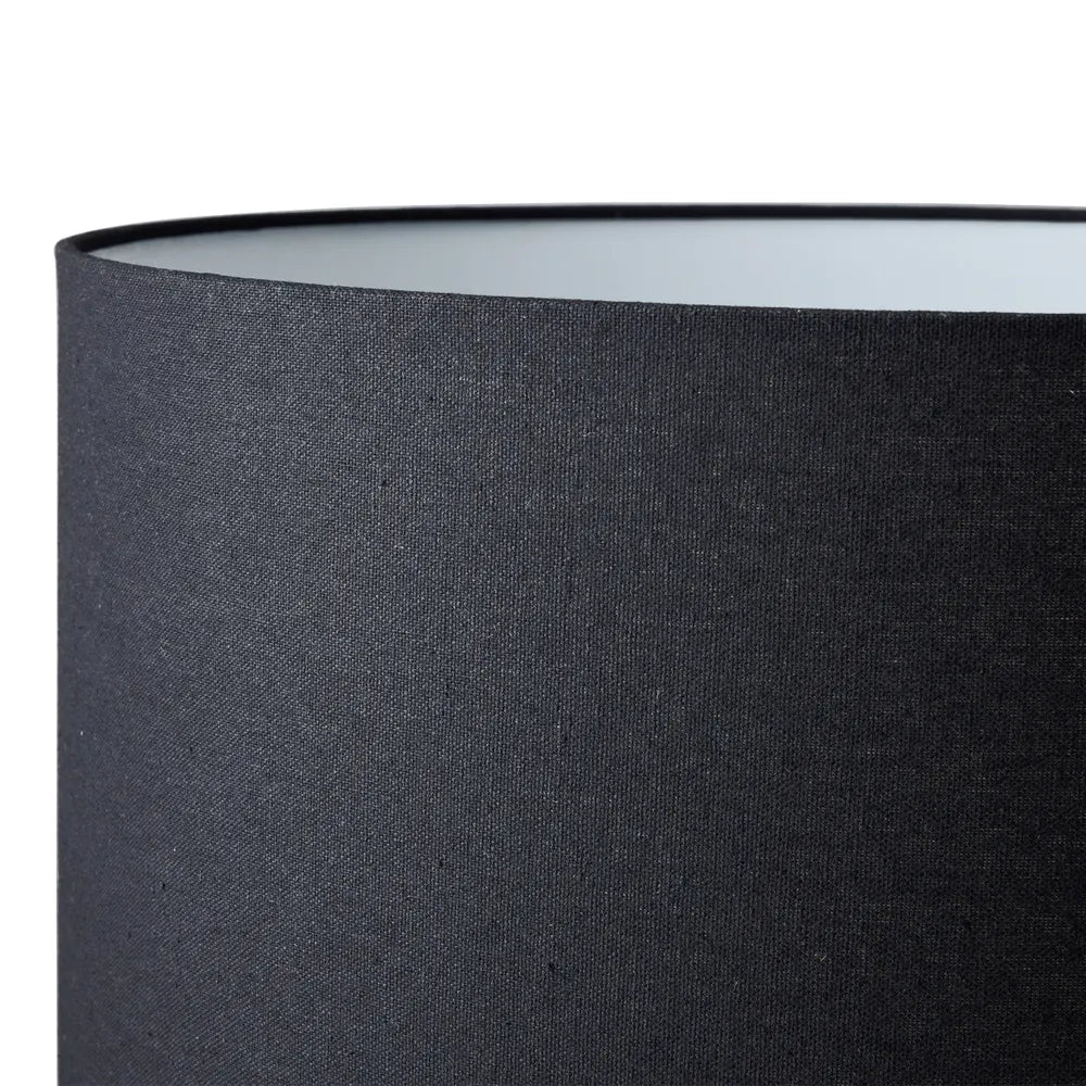 Mendoza Table Lamp - White with Black Shade