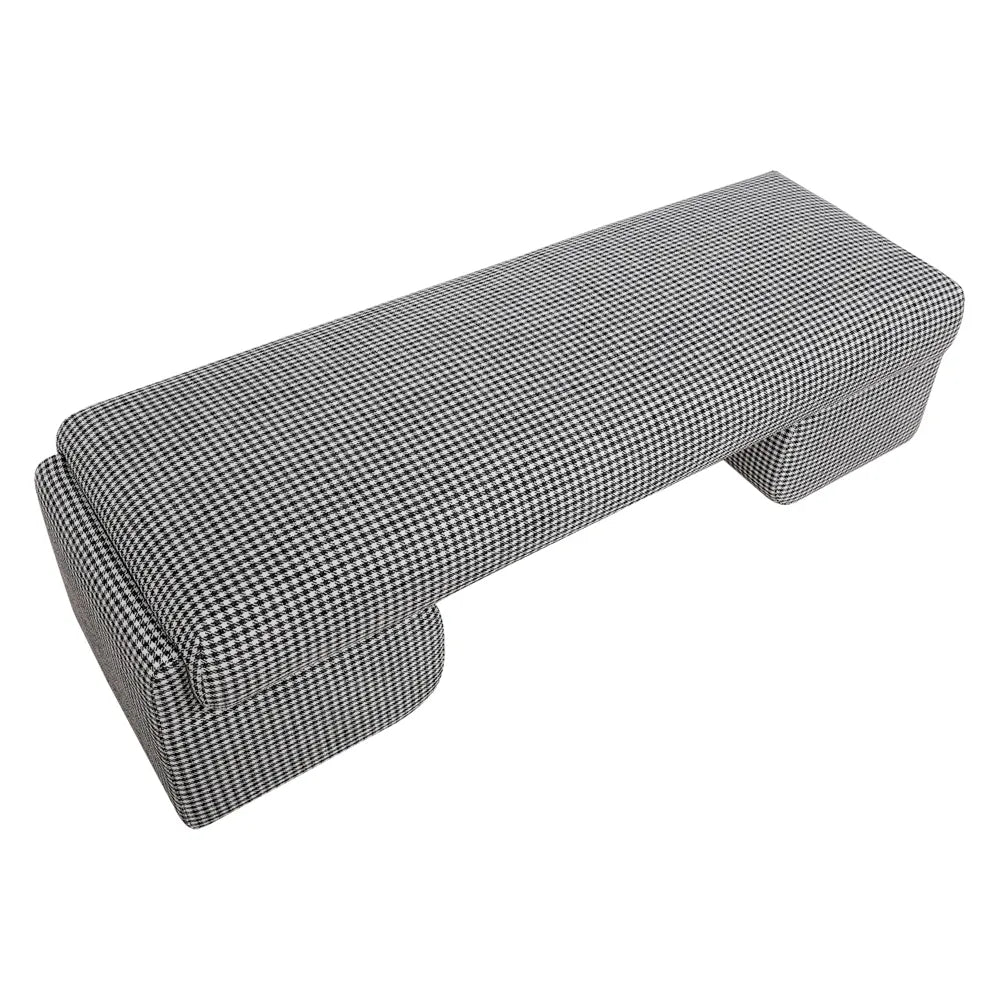 Checkered ottoman 