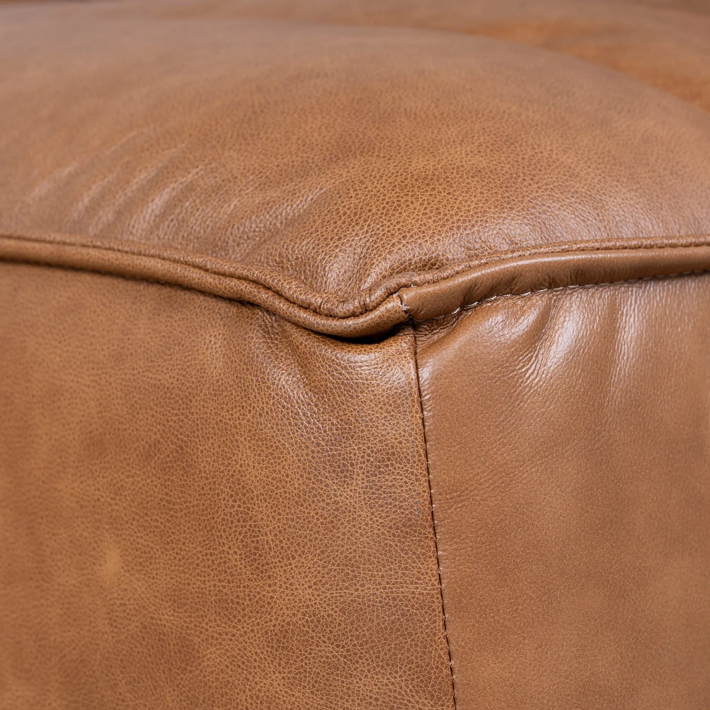 The Beaumont Modular Leather Corner Sofa - Amber Brown