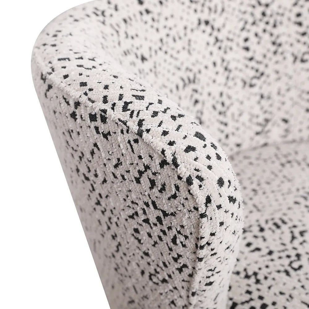 Alberta Swivel Chair - Charcoal Jacquard