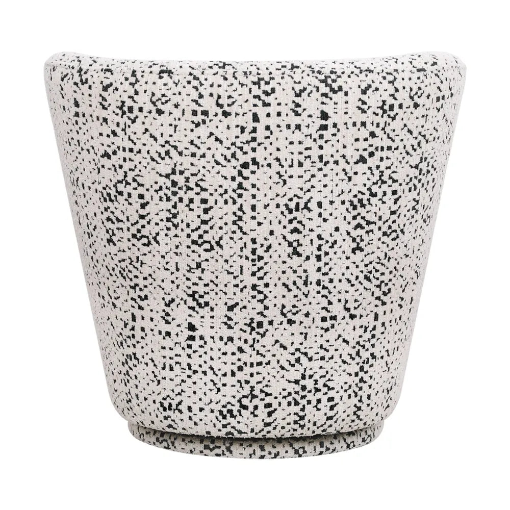 Alberta Swivel Chair - Charcoal Jacquard