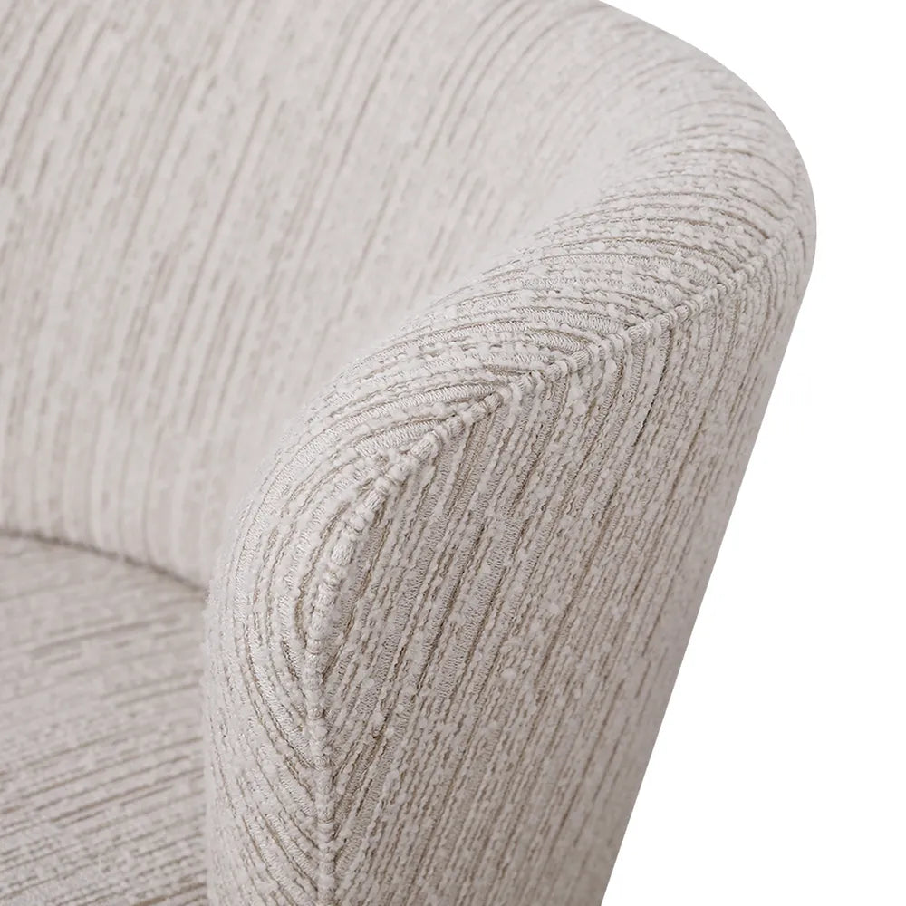 Alberta Swivel Chair - Ivory Jacquard