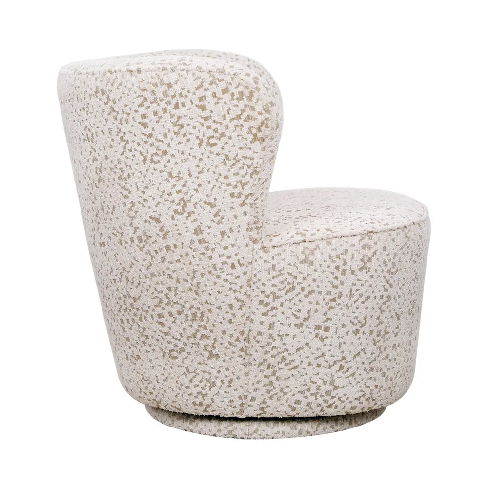 Alberta Swivel Chair - Oyster Jacquard