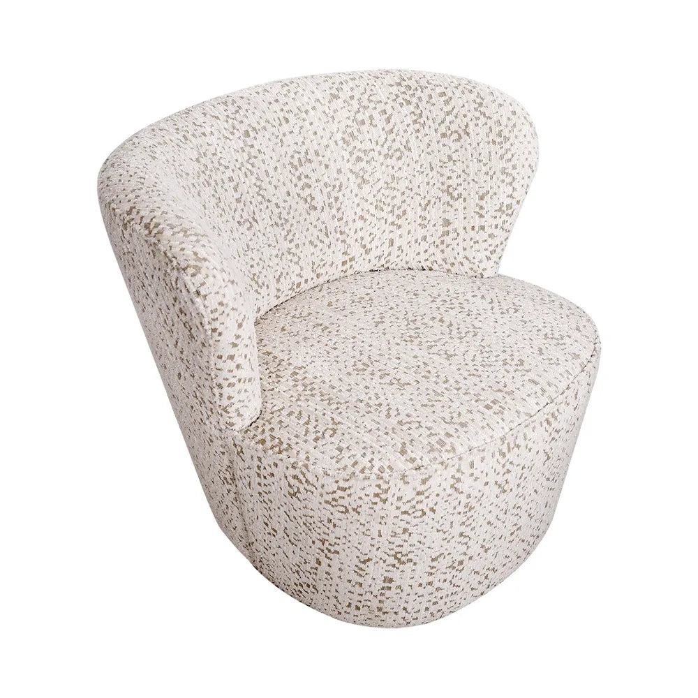 Alberta Swivel Chair - Oyster Jacquard