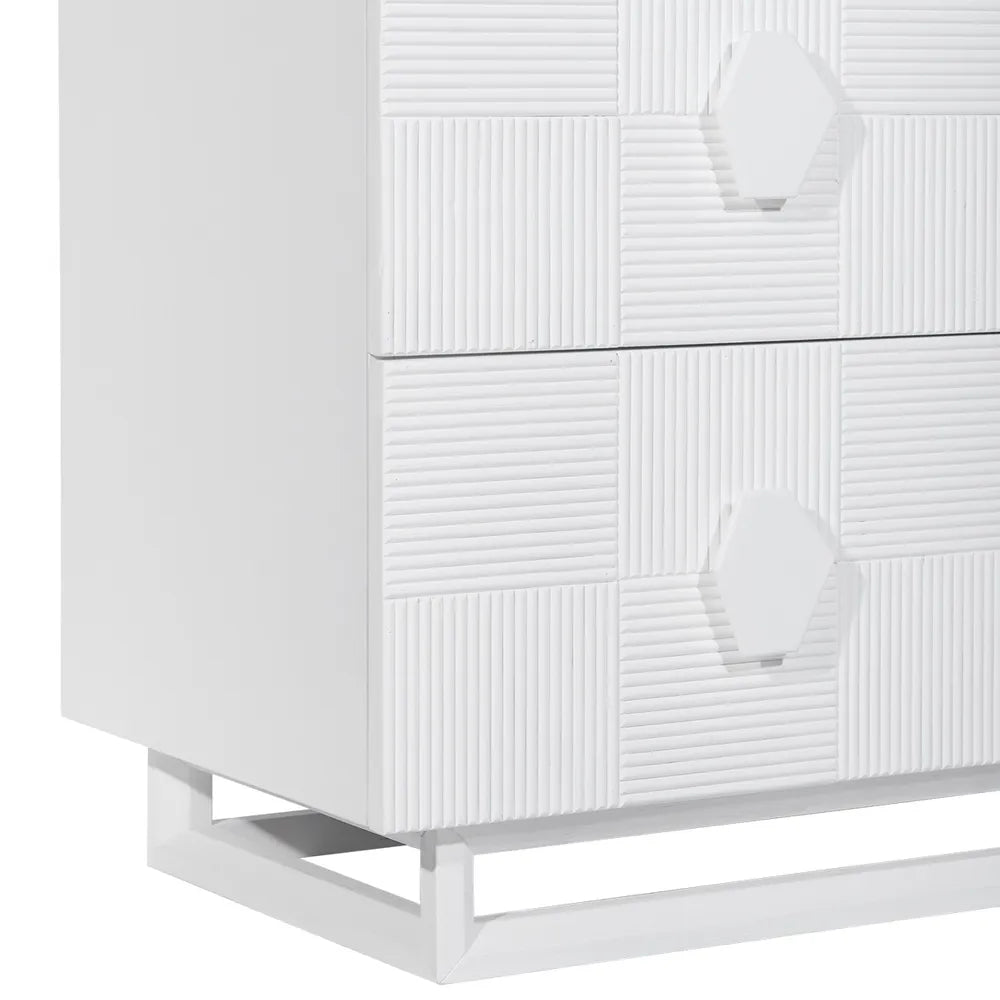 Alton 3 Drawer Chest - White