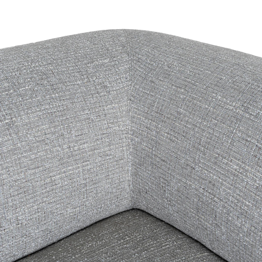 Arabella Left Chaise Sofa - Chrome Grey