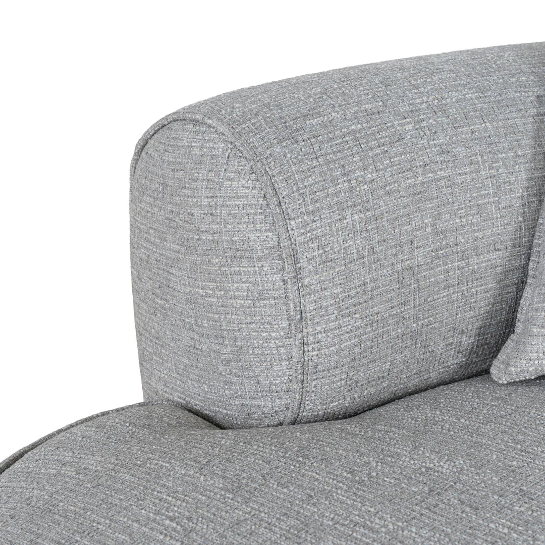 Arabella Left Chaise Sofa - Chrome Grey