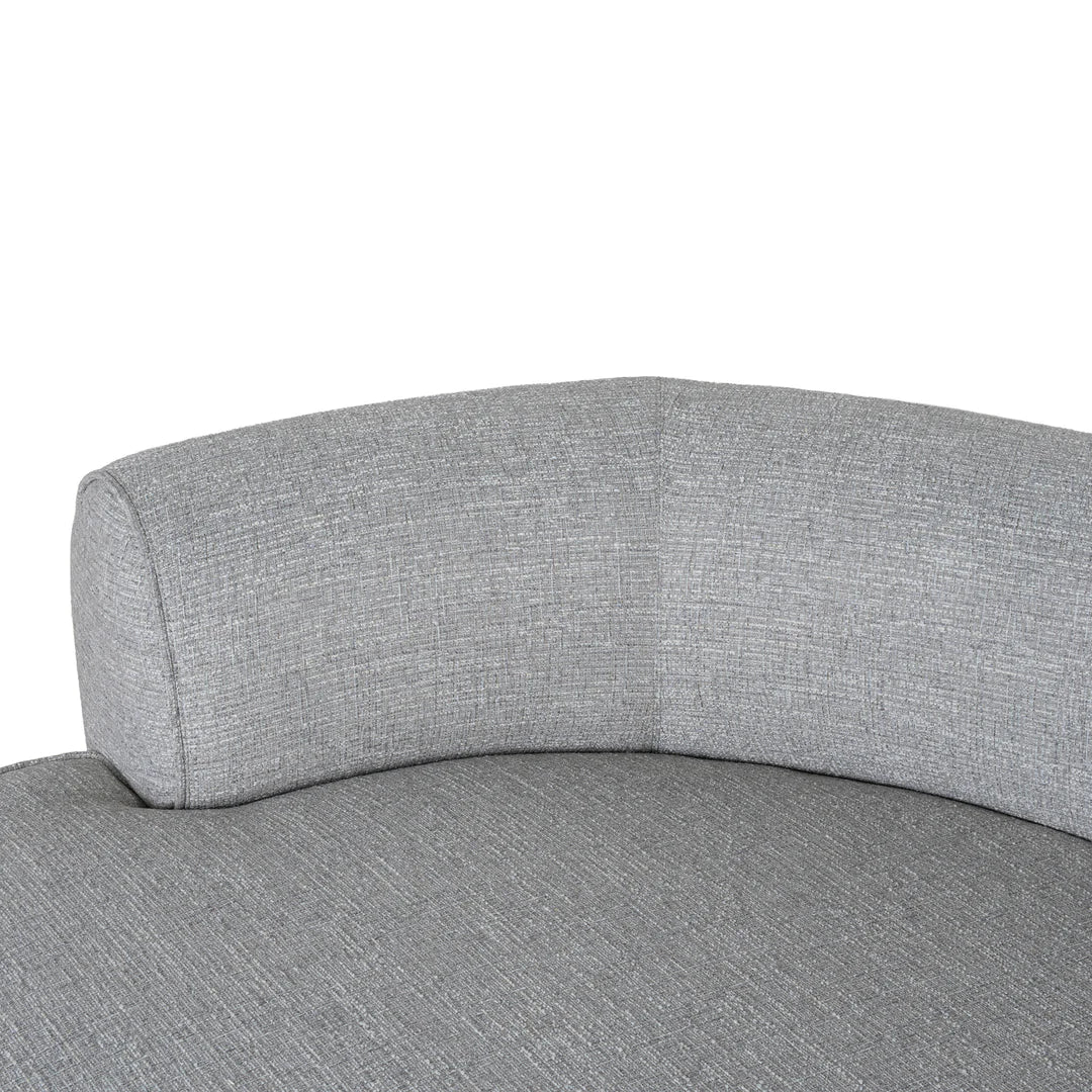 Arabella Left Chaise Sofa - Chrome Grey