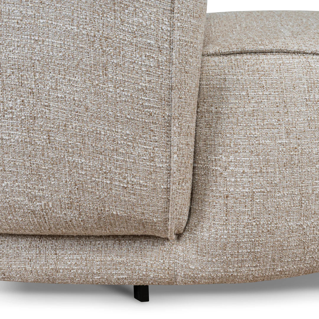 Arabella Left Chaise Sofa - Pale Beige