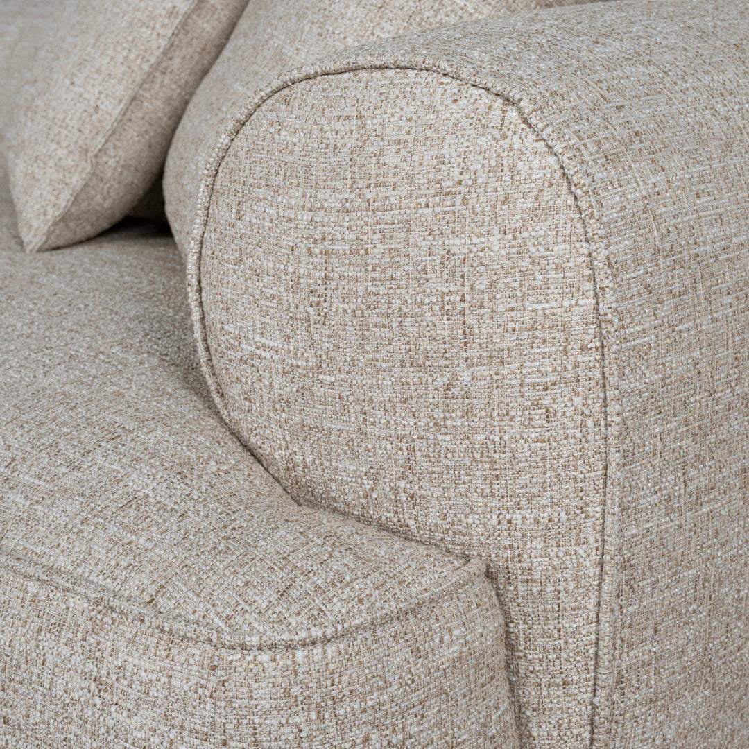 Arabella Left Chaise Sofa - Pale Beige