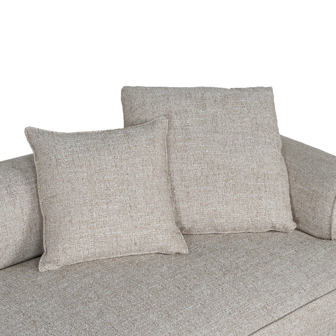 Arabella Left Chaise Sofa - Pale Beige