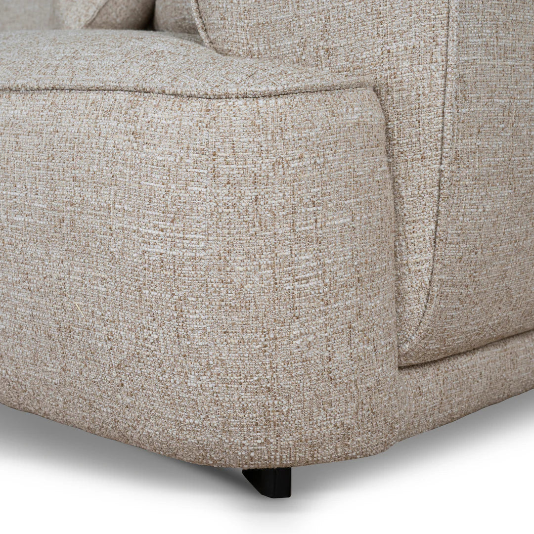 Arabella Left Chaise Sofa - Pale Beige