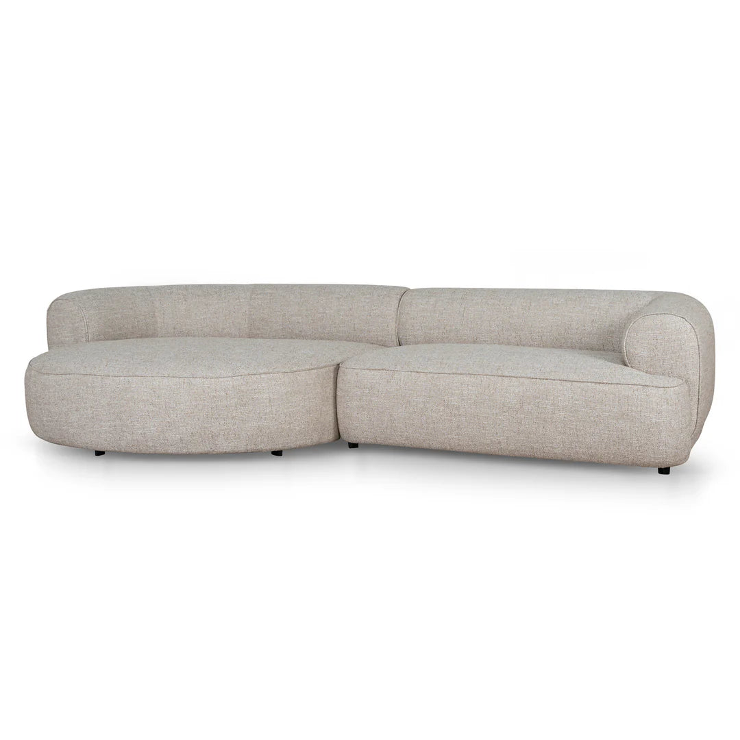Arabella Left Chaise Sofa - Pale Beige