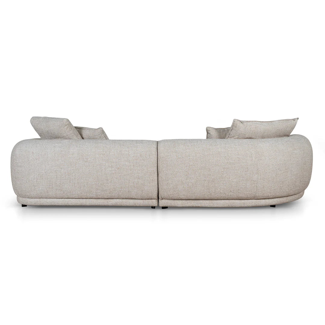 Arabella Left Chaise Sofa - Pale Beige