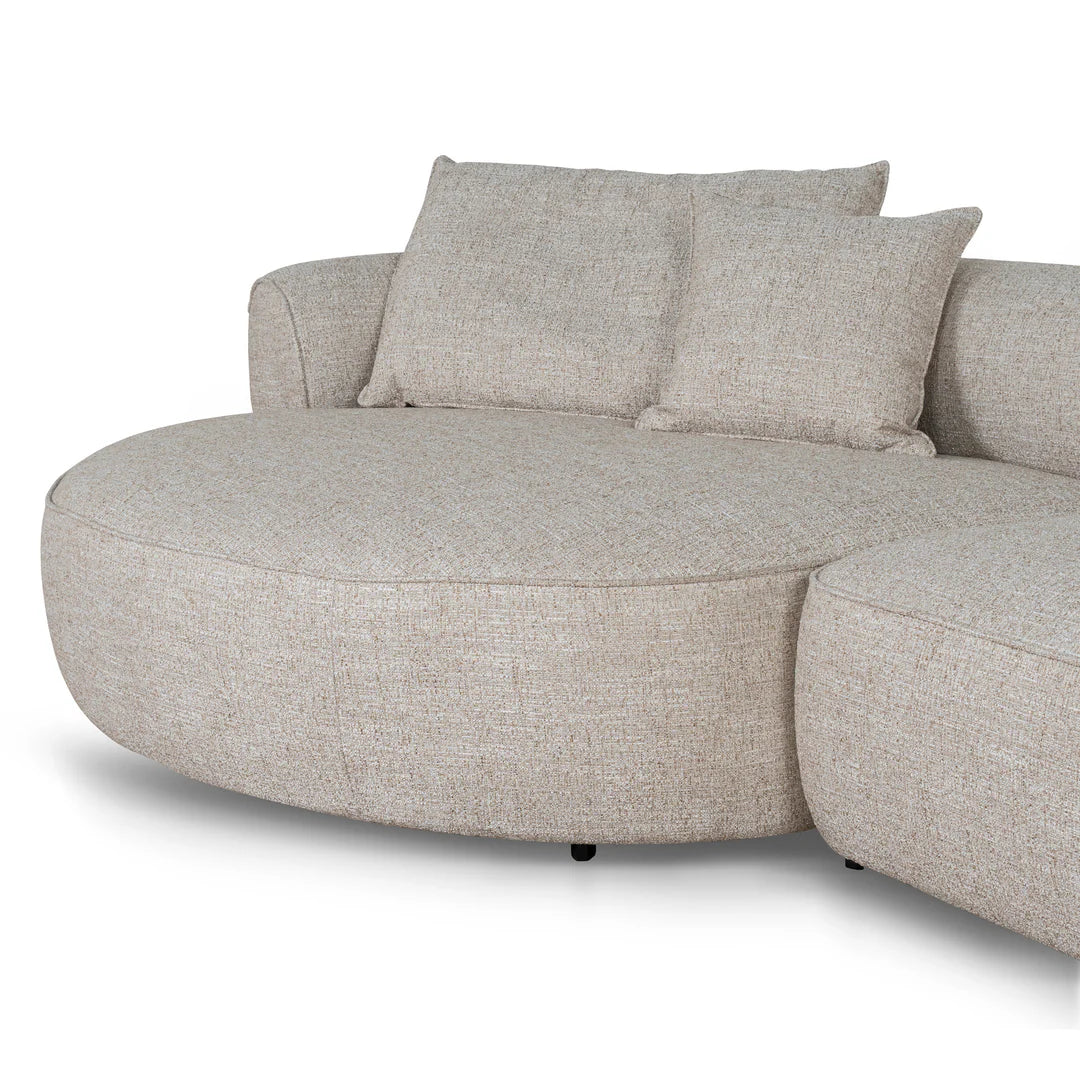 Arabella Left Chaise Sofa - Pale Beige