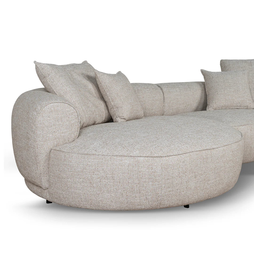 Arabella Left Chaise Sofa - Pale Beige
