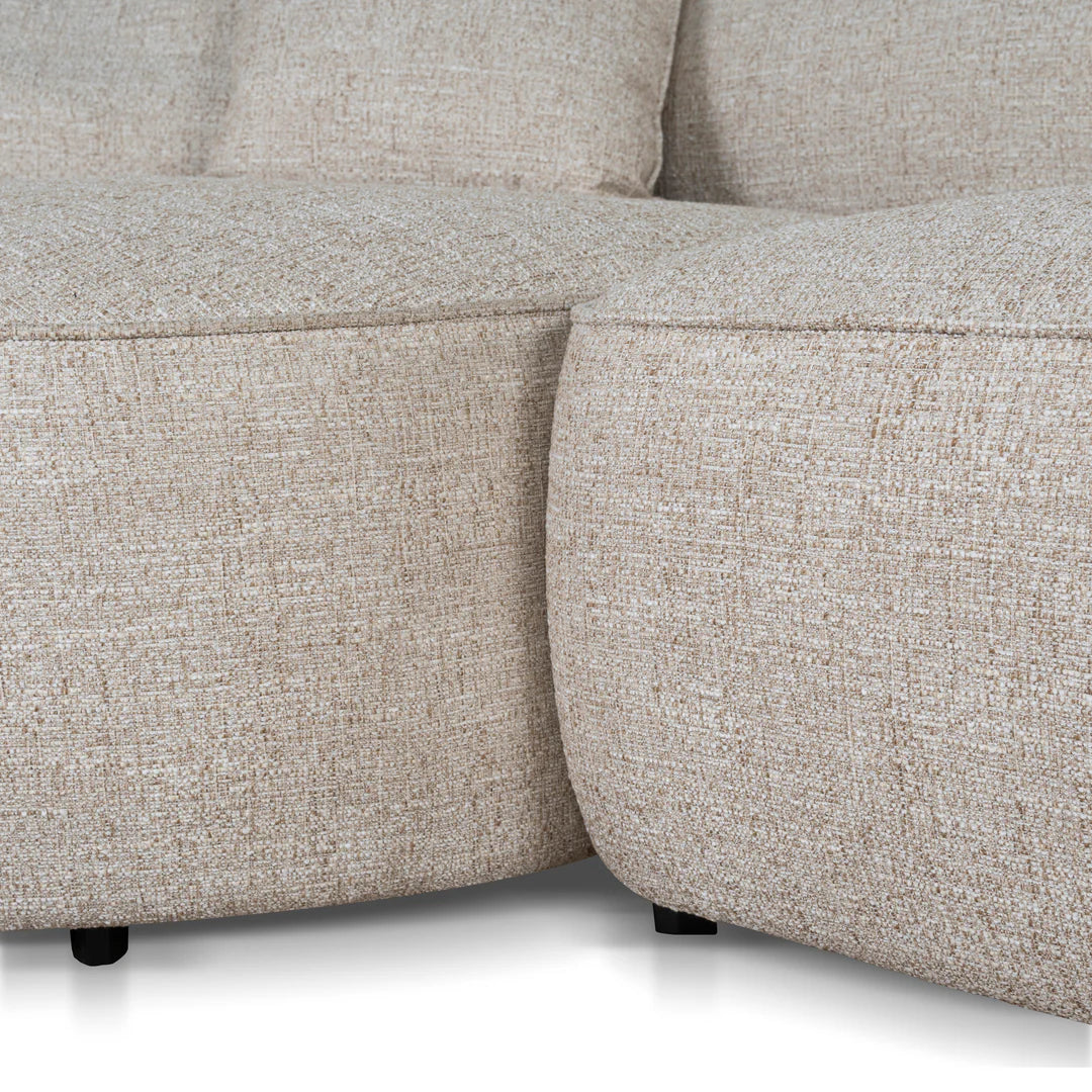 Arabella Left Chaise Sofa - Pale Beige