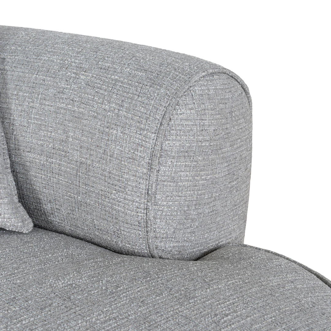 Arabella Right Chaise Sofa - Chrome Grey