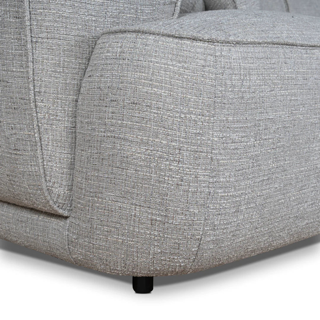 Arabella Right Chaise Sofa - Chrome Grey