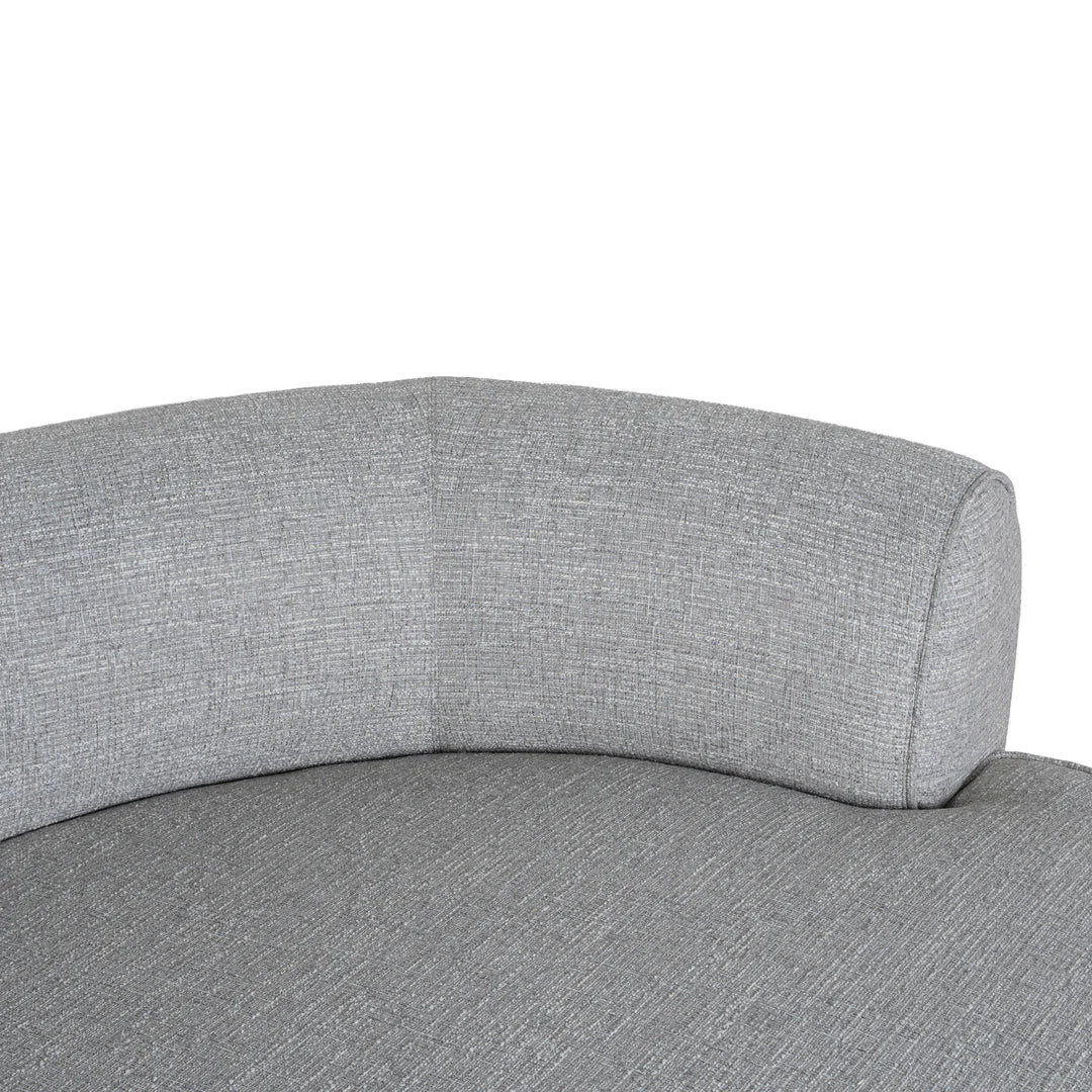 Arabella Right Chaise Sofa - Chrome Grey