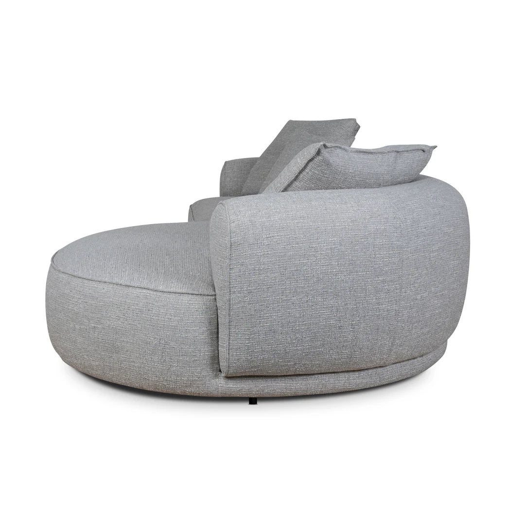 Arabella Right Chaise Sofa - Chrome Grey