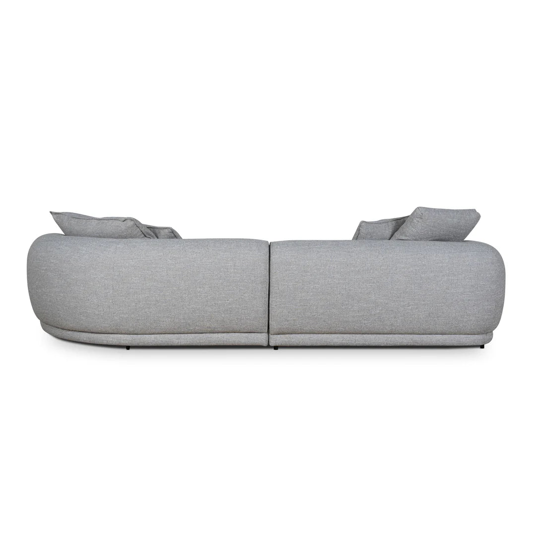 Gray sofa on a white background