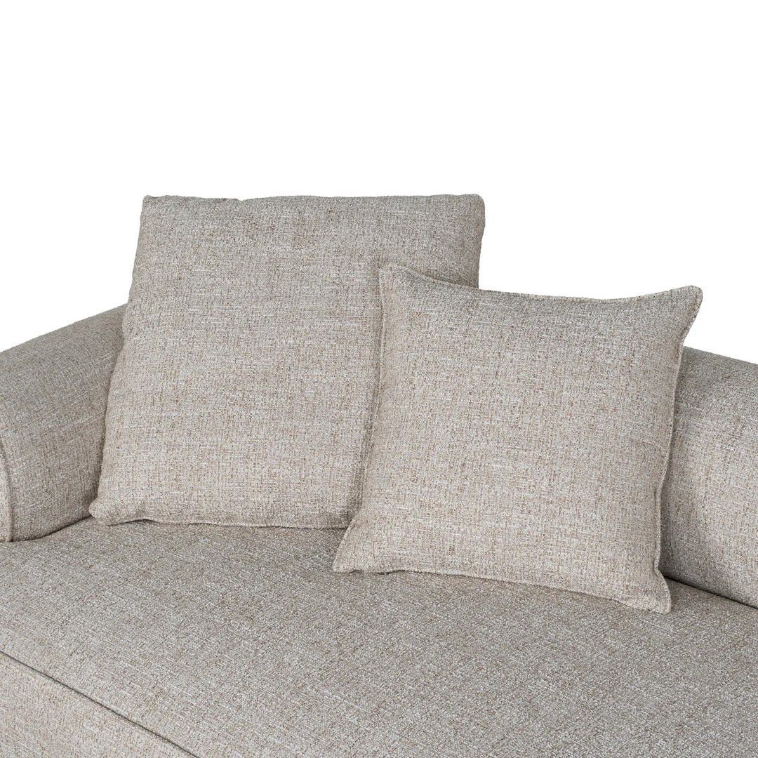Arabella Right Chaise Sofa - Pale Beige