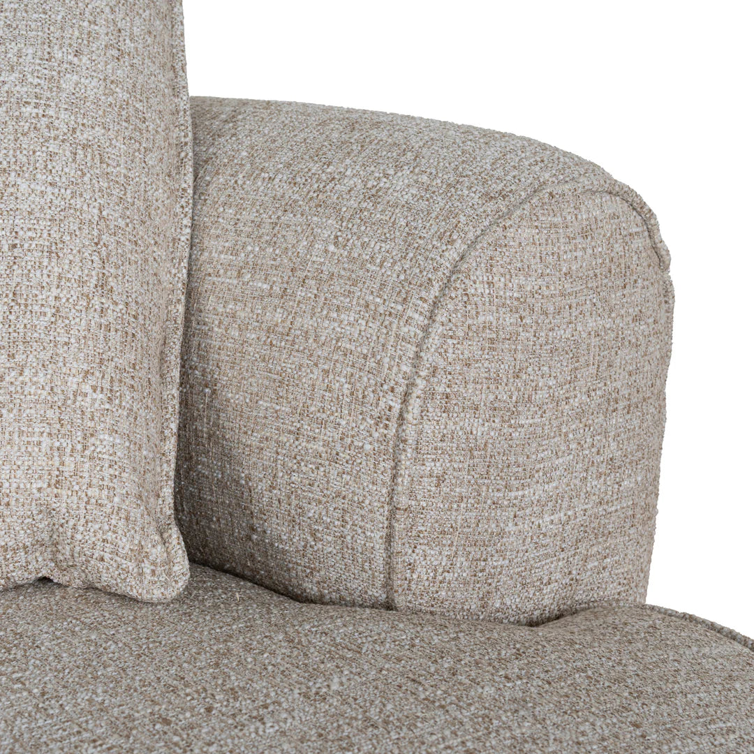 Arabella Right Chaise Sofa - Pale Beige
