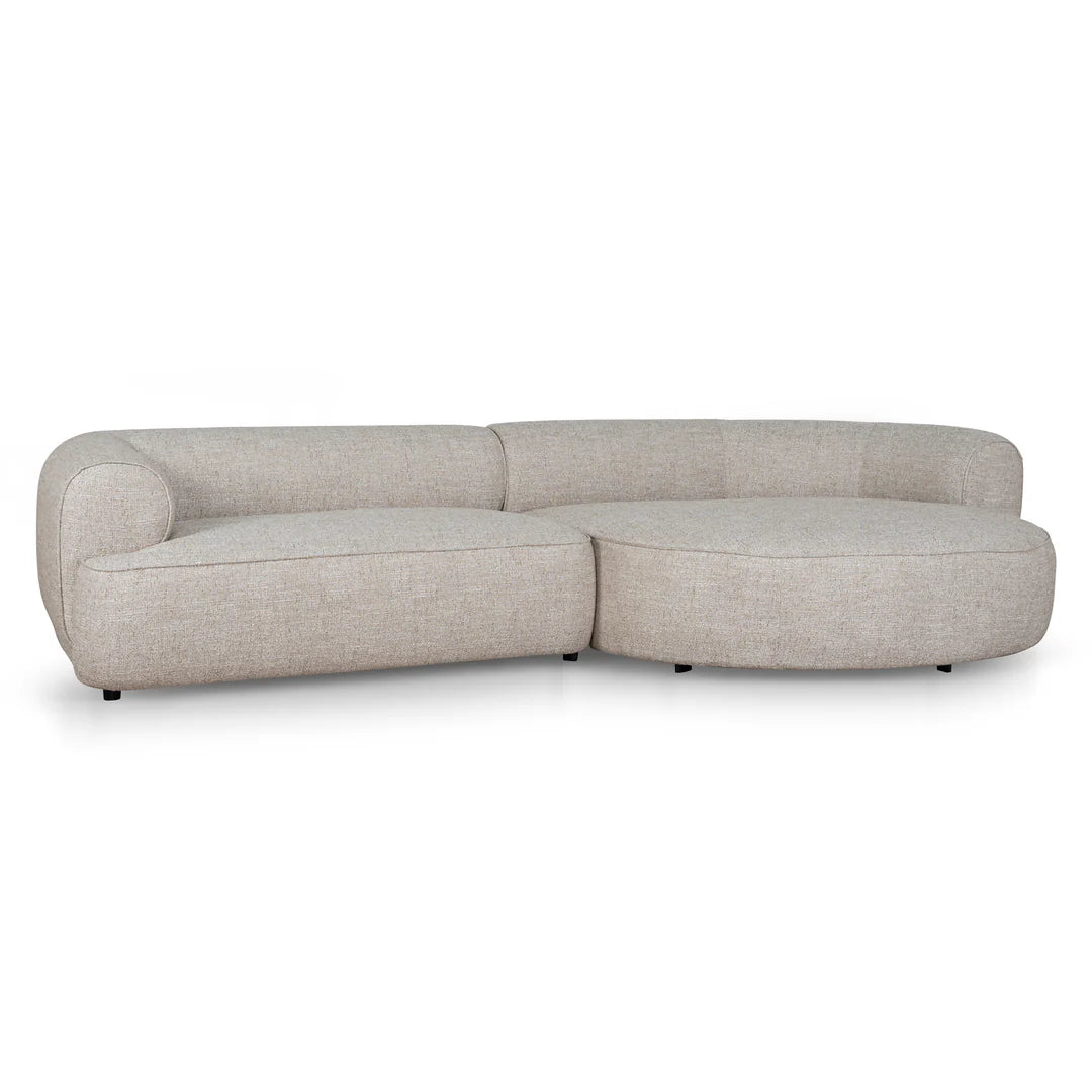 Pale Beige Right Chaise Sofa