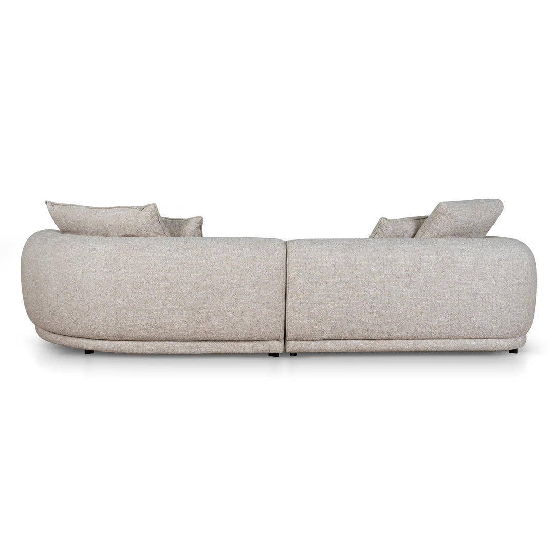Arabella Right Chaise Sofa - Pale Beige