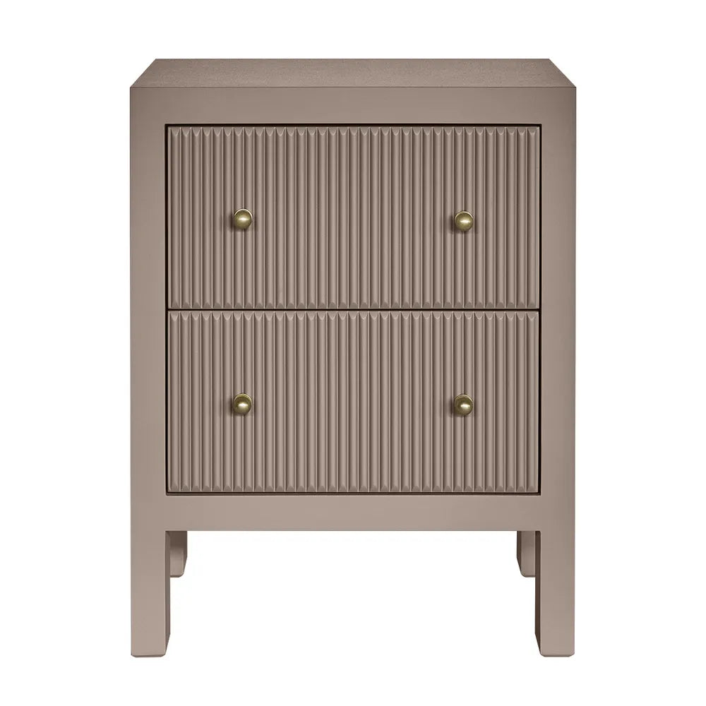 Ariana Bedside Table - Small Taupe